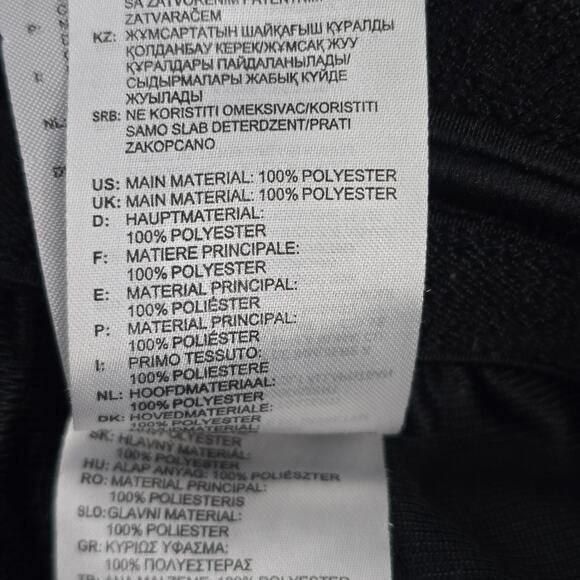 Adidas track pants black mens Medium sweat 6934 - Picture 9 of 10